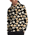 Champignon Mushroom Pattern Print Pullover Hoodie