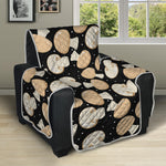 Champignon Mushroom Pattern Print Recliner Protector