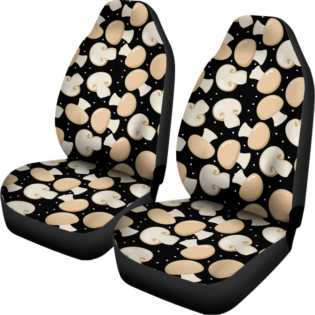 Champignon Mushroom Pattern Print Universal Fit Car Seat Covers