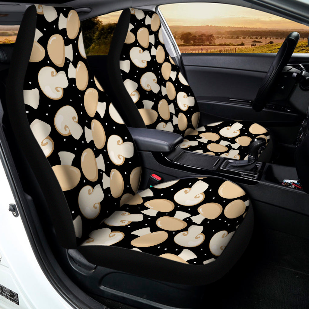 Champignon Mushroom Pattern Print Universal Fit Car Seat Covers