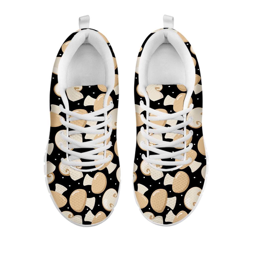 Champignon Mushroom Pattern Print White Sneakers