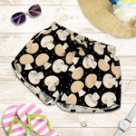 Champignon Mushroom Pattern Print Women's Shorts