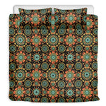 Chaotic Boho Floral Pattern Print Duvet Cover Bedding Set