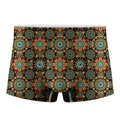 Chaotic Boho Floral Pattern Print Men's Boxer Briefs