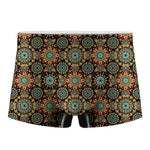 Chaotic Boho Floral Pattern Print Men's Boxer Briefs
