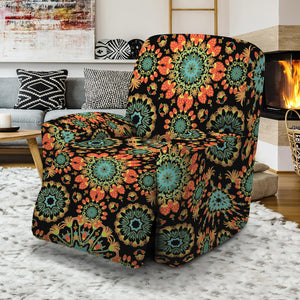 Patterned best sale recliner covers