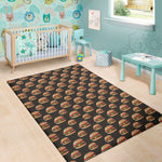 Cheeseburger Pattern Print Area Rug