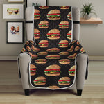 Cheeseburger Pattern Print Armchair Protector