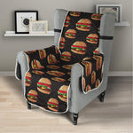 Cheeseburger Pattern Print Armchair Protector