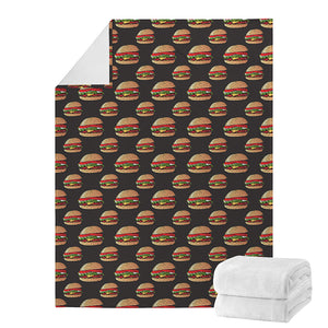 Cheeseburger Pattern Print Blanket