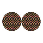 Cheeseburger Pattern Print Car Coasters