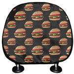 Cheeseburger Pattern Print Car Headrest Covers