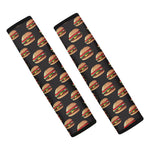 Cheeseburger Pattern Print Car Seat Belt Covers