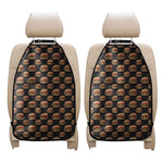 Cheeseburger Pattern Print Car Seat Organizers