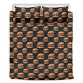 Cheeseburger Pattern Print Duvet Cover Bedding Set