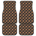 Cheeseburger Pattern Print Front and Back Car Floor Mats