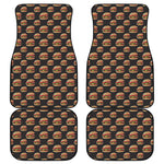 Cheeseburger Pattern Print Front and Back Car Floor Mats