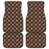 Cheeseburger Pattern Print Front and Back Car Floor Mats