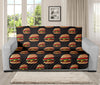 Cheeseburger Pattern Print Futon Protector