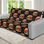 Cheeseburger Pattern Print Futon Protector