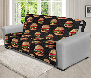 Cheeseburger Pattern Print Futon Protector