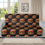 Cheeseburger Pattern Print Futon Protector