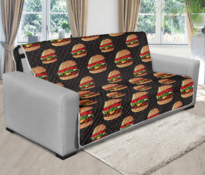 Cheeseburger Pattern Print Futon Protector