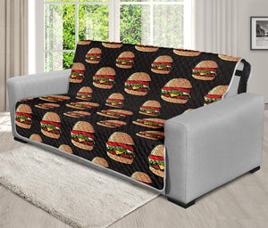 Cheeseburger Pattern Print Futon Protector