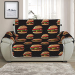 Cheeseburger Pattern Print Half Sofa Protector