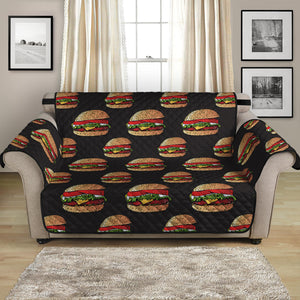 Cheeseburger Pattern Print Loveseat Protector