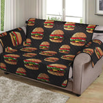 Cheeseburger Pattern Print Loveseat Protector