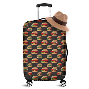 Cheeseburger Pattern Print Luggage Cover