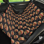 Cheeseburger Pattern Print Pet Car Back Seat Cover