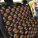 Cheeseburger Pattern Print Pet Car Back Seat Cover