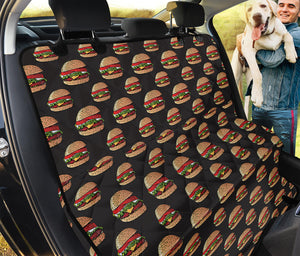 Cheeseburger Pattern Print Pet Car Back Seat Cover