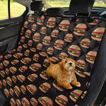 Cheeseburger Pattern Print Pet Car Back Seat Cover