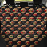 Cheeseburger Pattern Print Pet Car Back Seat Cover