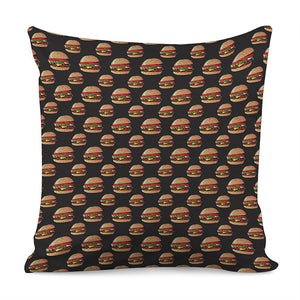 Cheeseburger Pattern Print Pillow Cover