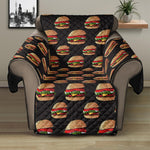 Cheeseburger Pattern Print Recliner Protector