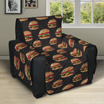 Cheeseburger Pattern Print Recliner Protector