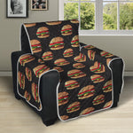 Cheeseburger Pattern Print Recliner Protector