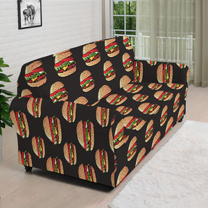 Cheeseburger Pattern Print Sofa Cover