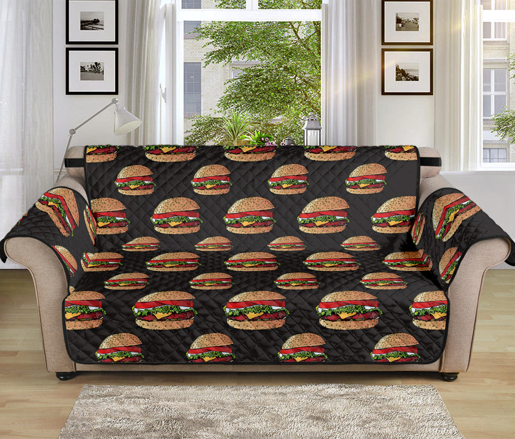 Cheeseburger Pattern Print Sofa Protector