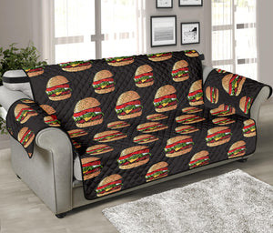 Cheeseburger Pattern Print Sofa Protector