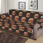 Cheeseburger Pattern Print Sofa Protector