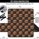 Cheeseburger Pattern Print Sofa Protector