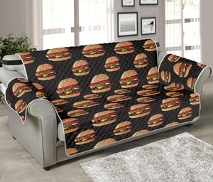 Cheeseburger Pattern Print Sofa Protector