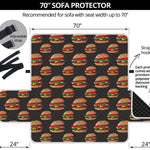 Cheeseburger Pattern Print Sofa Protector