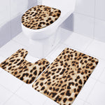 Cheetah Print 3 Piece Bath Mat Set