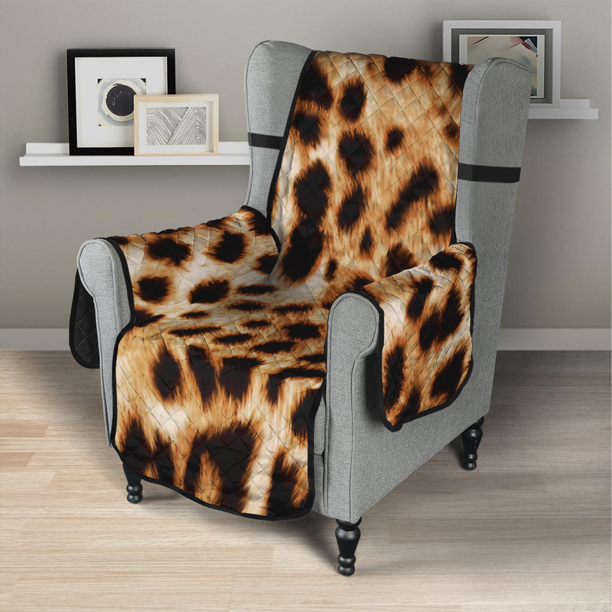 Cheetah Print Armchair Protector